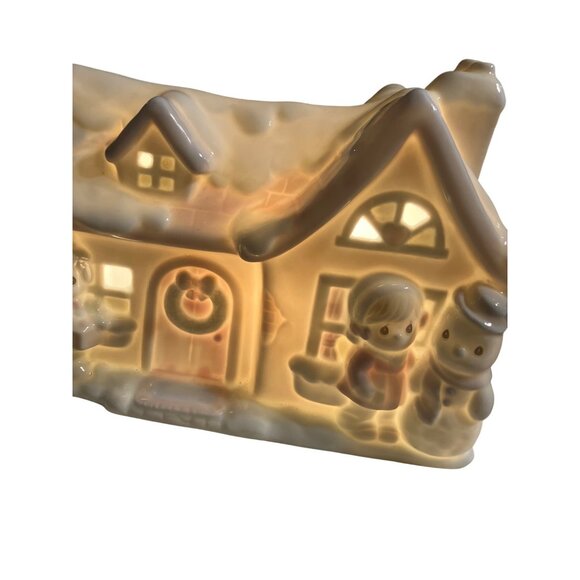 Precious Moments 1994 Ceramic Holiday Night Light Sugar Town House - Picture 3 of 11